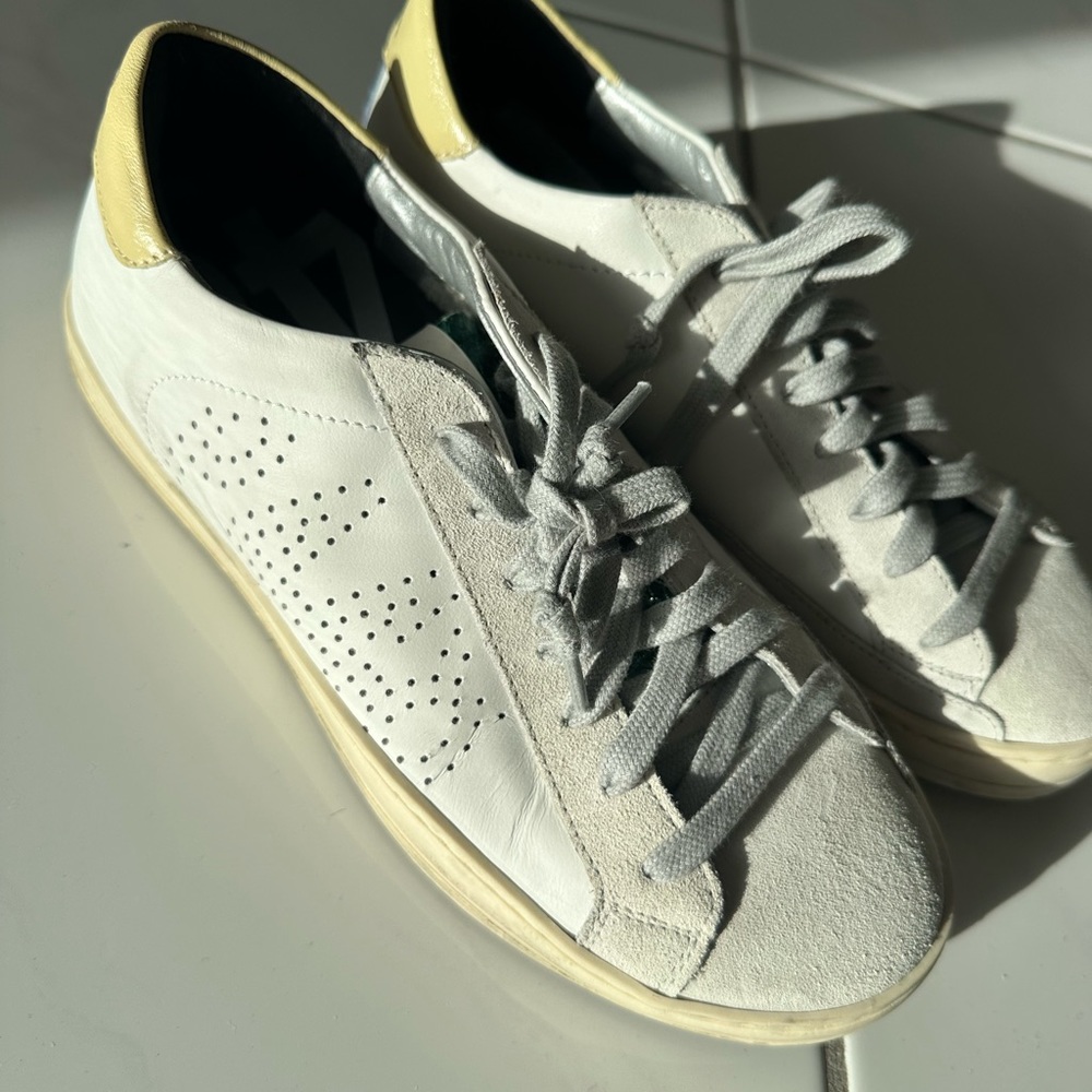 Classic white leather P448s, size 37
